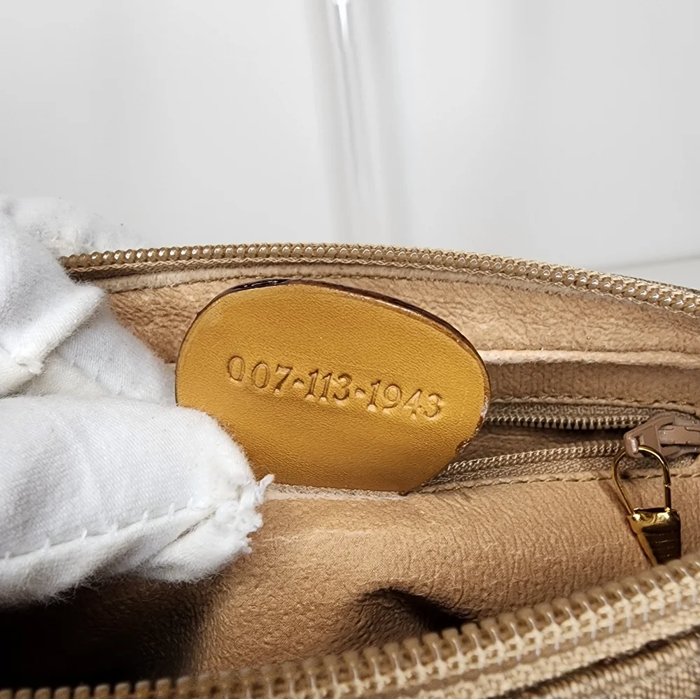 Vintage Gucci Canvas Shoulder Bag PVC Leather - Picture 16 of 17